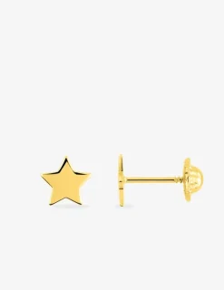 Boucles d'oreilles étoile or jaune 750 ‰ SO OR