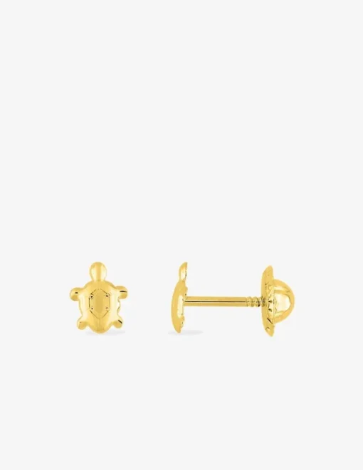 Boucles d'oreilles tortue or jaune 375‰ SO OR