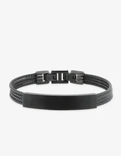 Bracelet acier CARGO 4 cables et motif central SO OR