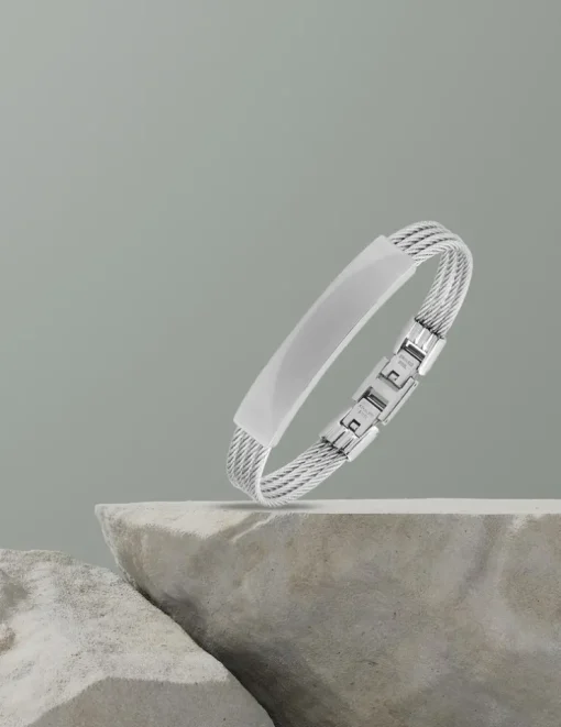 Bracelet acier CARGO 4 rangs de cables SO OR
