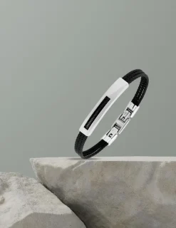 Bracelet acier CARGO câbles et plaque ajourée SO OR