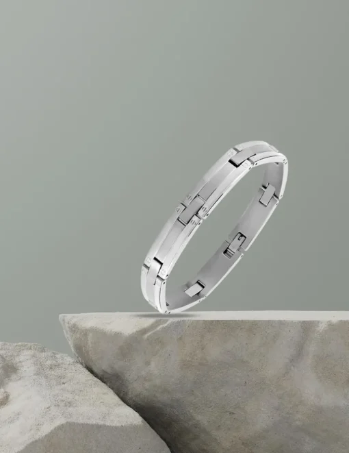 Bracelet acier CARGO maillons finition mat et brillant SO OR