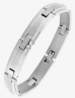 Bracelet acier CARGO maillons finition mat et brillant SO OR