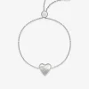 Bracelet acier cœur nacré cristal synthétique SO OR
