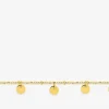 Bracelet acier doré, breloques rondes SO OR