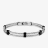 Bracelet acier double câble SO OR