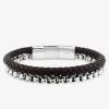 Bracelet acier et autre matière fantaisie SO OR