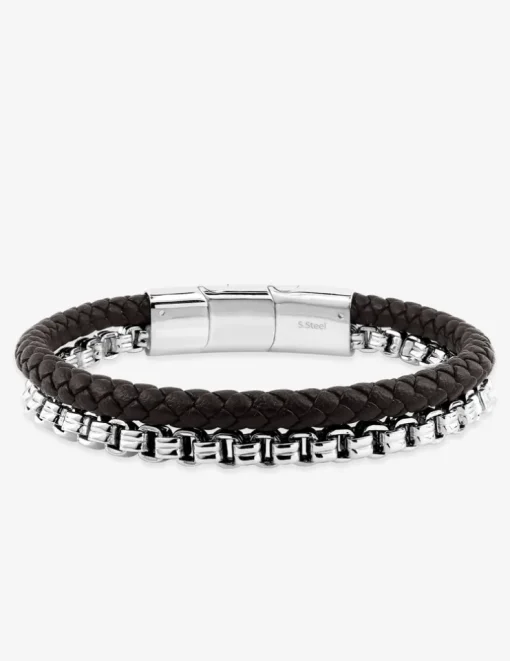 Bracelet acier et autre matière fantaisie SO OR