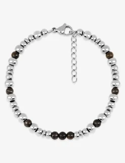 Bracelet acier et bronzite SO OR