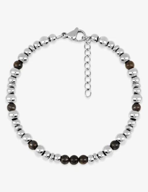 Bracelet acier et bronzite SO OR