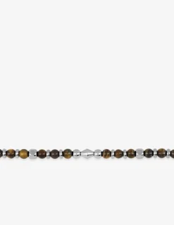 Bracelet acier et œil de tigre SO OR