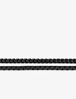Bracelet acier et imprimé noir SO OR