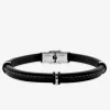 Bracelet acier et matière synthétique tressée SO OR