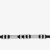Bracelet acier et matière synthétique fantaisie SO OR