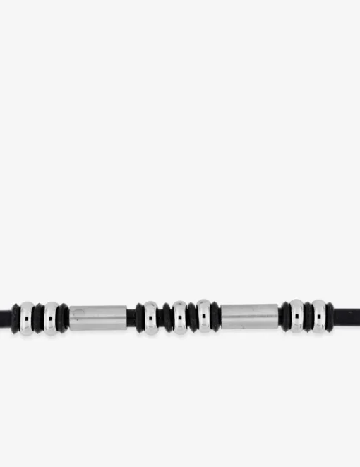 Bracelet acier et matière synthétique fantaisie SO OR