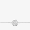 Bracelet acier gris motif jeton tendance SO OR