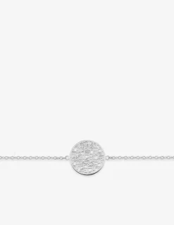 Bracelet acier gris motif jeton tendance SO OR