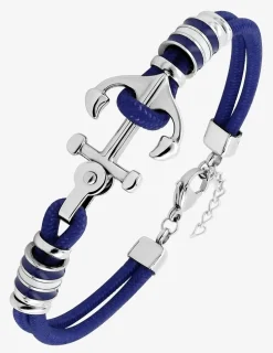 Bracelet ancre nylon et acier SO OR