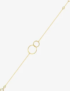 Bracelet anneau double or jaune 750 ‰ SO OR