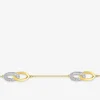 Bracelet anneaux en plaqué or SO OR