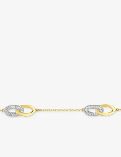 Bracelet anneaux en plaqué or SO OR