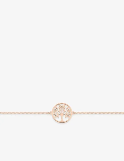 Bracelet arbre de vie 10 mm plaqué or rose SO OR