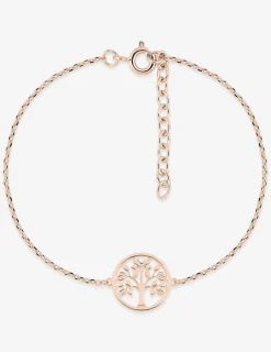 Bracelet arbre de vie 10 mm plaqué or rose SO OR