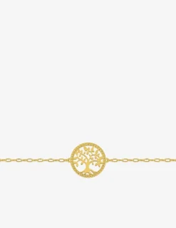 Bracelet arbre de vie en or jaune 375‰ SO OR