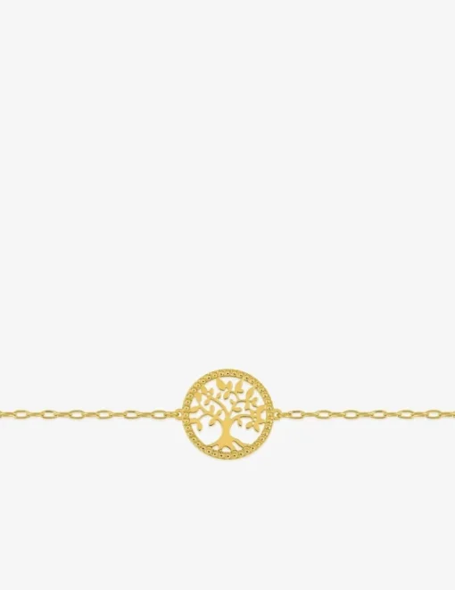 Bracelet arbre de vie en or jaune 375‰ SO OR