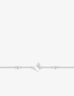 Bracelet argent 925 ‰ avec papillon et oxyde de zirconium SO OR