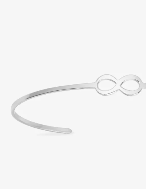 Bracelet argent 925 ‰ jonc ouvert motif infini SO OR