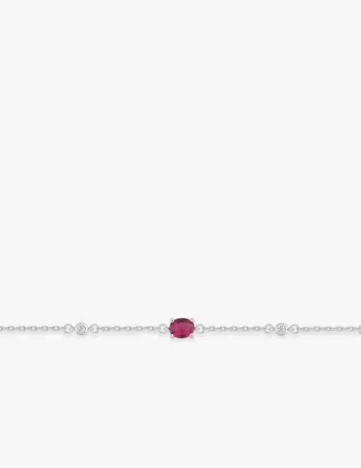Bracelet argent 925 ‰ rhodié et oxydes de zirconium SO OR