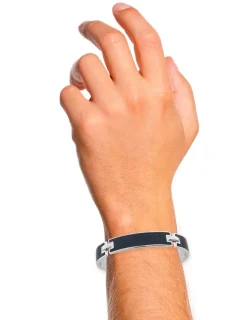 Bracelet argent 925 ‰ rhodié jonc ouvert SO OR