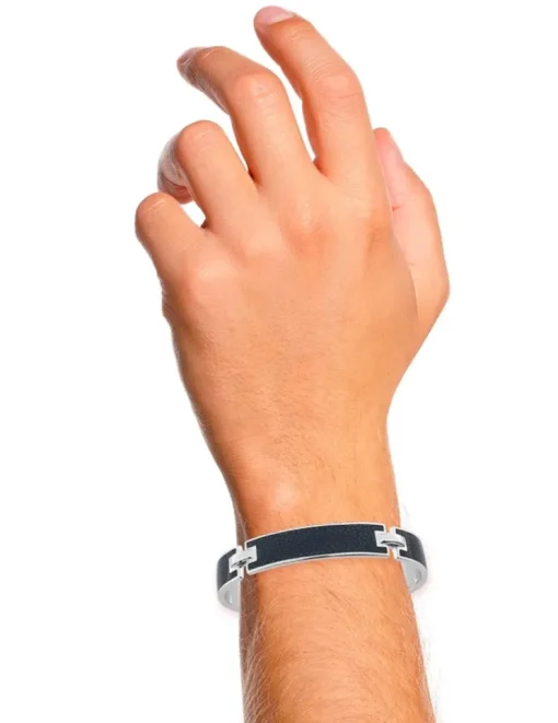 Bracelet argent 925 ‰ rhodié jonc ouvert SO OR