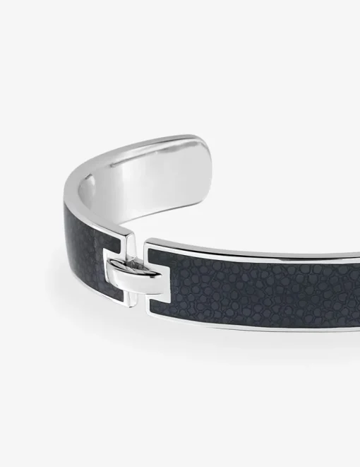 Bracelet argent 925 ‰ rhodié jonc ouvert SO OR
