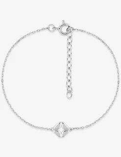 Bracelet argent 925 ‰ rhodié motif "étoile" SO OR