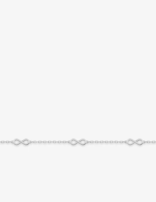 Bracelet argent 925‰ souple avec motifs infini repetitifs SO OR