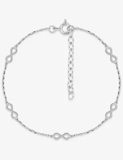 Bracelet argent 925‰ souple avec motifs infini repetitifs SO OR