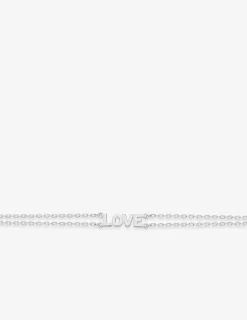 Bracelet avec écriture en argent 925 ‰ rhodié SO OR