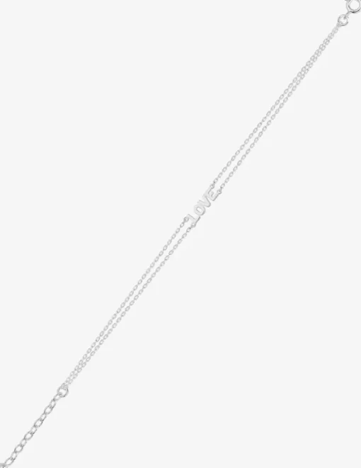 Bracelet avec écriture en argent 925 ‰ rhodié SO OR