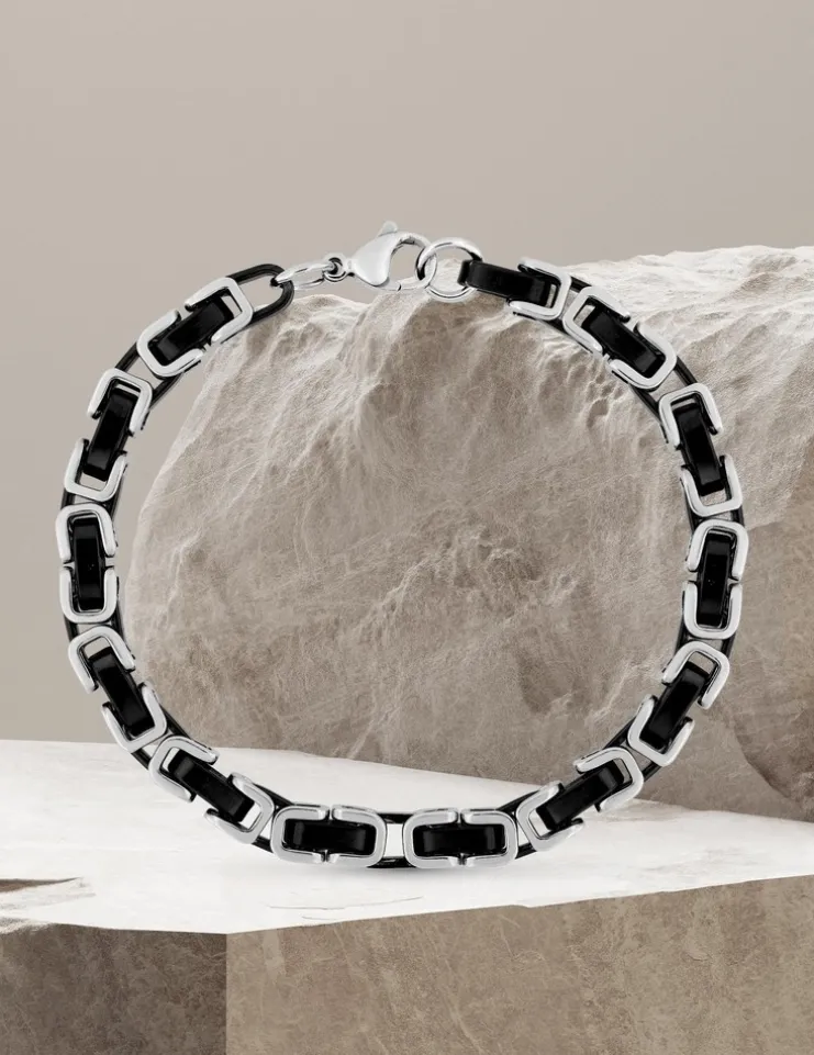 Bracelet bicolore acier SO OR