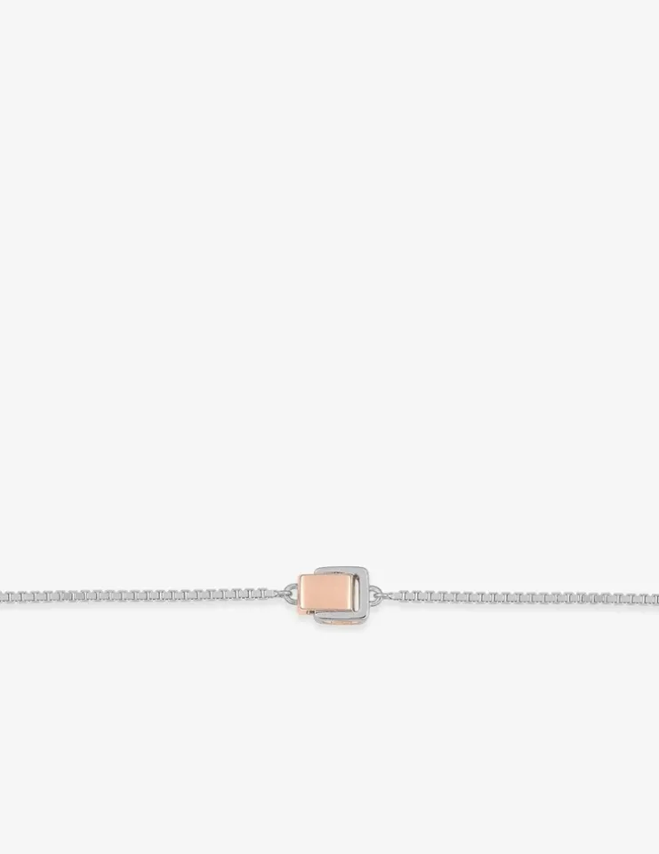 Bracelet bicolore argent 925 ‰, tout métal SO OR