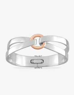Bracelet bicolore argent 925 ‰, tout métal, fantaisie SO OR
