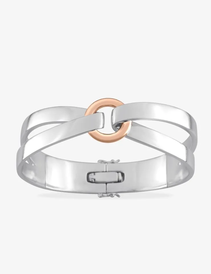 Bracelet bicolore argent 925 ‰, tout métal, fantaisie SO OR