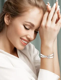 Bracelet bicolore argent 925 ‰, tout métal, fantaisie SO OR