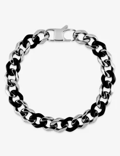 Bracelet Bracelet acier maille style gourmette bicolore SO OR