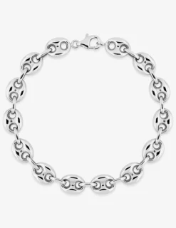 Bracelet Bracelet chaine grain de café en argent 925 ‰ rhodié SO OR