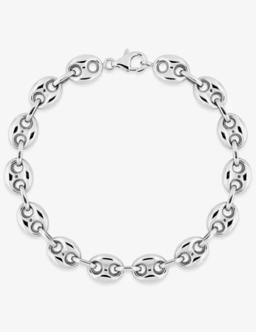 Bracelet Bracelet chaine grain de café en argent 925 ‰ rhodié SO OR
