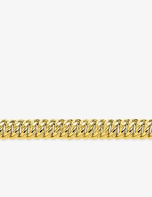 Bracelet Bracelet chaîne américaine 10 mm or jaune 750‰ SO OR