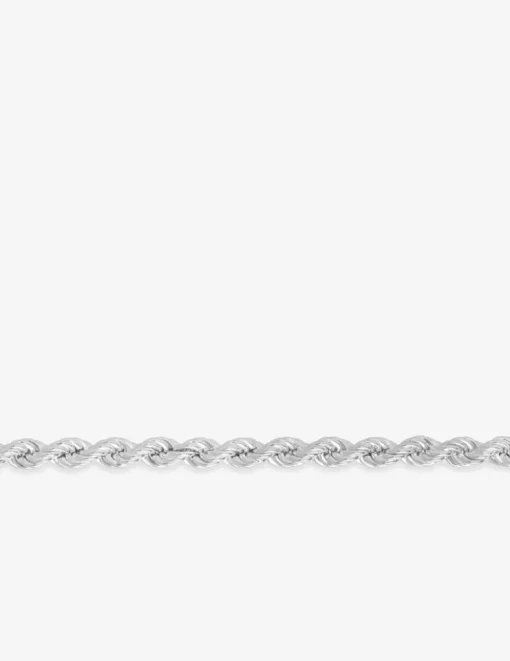 Bracelet Bracelet chaîne corde 4 mm argent 925‰ rhodié SO OR